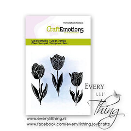 CraftEmotions Clearstamps- Tulpen