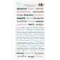 6 x 12 Paper Stickers - Dreamland - Words