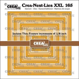 Crealies Crea-Nest-Lies XXL Inchies vierkant dunne kaders  max. 5,125 x 5,125 inch