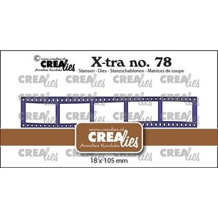 Crealies Stansmal Filmstrip golvend klein CLXtra78 18x105mm
