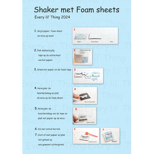 Crealies Foam sheets- A5 - Wit 1 mm (3 stuks)