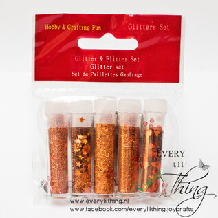 Hobby & Crafting Fun Glitterset assorti Sunset 1,8 GR 5 ST