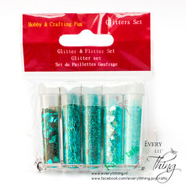 Hobby & Crafting Fun Glitterset assorti Fairy Tale 1,8 GR 5 ST