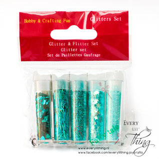 Hobby & Crafting Fun Glitterset assorti Fairy Tale 1,8 GR 5 ST