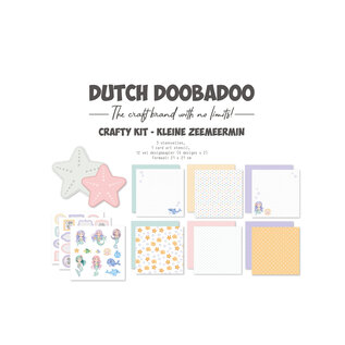 Dutch Doobadoo Craftykit Kleine zeemeermin 21x21