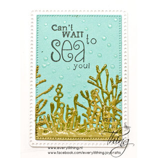 Joy!Crafts Snij-embosstencil - Under the sea - Koraal