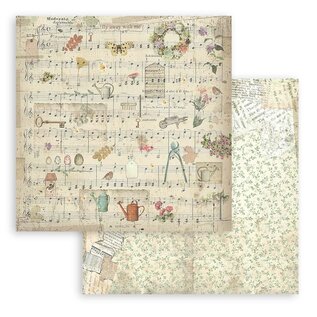 Stamperia Paper pad Garden 20.3x20.3 cm