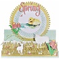 Joy!Crafts Snij-embos-debosstencil - Grasrand met bloemen
