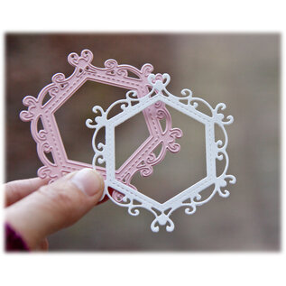 Joy!Crafts Snijstencil - Mery's zeshoek sierlijk