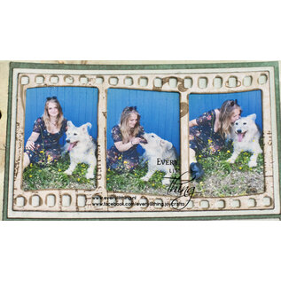 Crealies Stansmal Filmstrip golvend verticaal CLXtra80 48x84mm