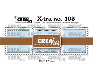 Crealies , 3 postzegels vierkant in een rij CLXtr103 - Every lil
