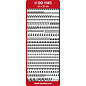 Doodey Stickervel -  Sierlijk alfabet: Wit DD1583