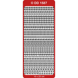 Doodey Stickervel -  Alfabet: Wit DD1587