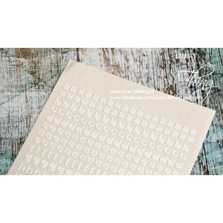 Doodey Stickervel -  Alfabet: Wit DD1587