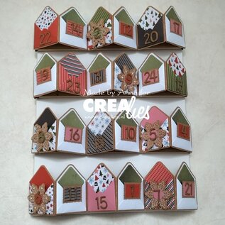 Crealies Stansset Twist & Pop B7 Panelen, Leporello & Miniboekje Huis nr332