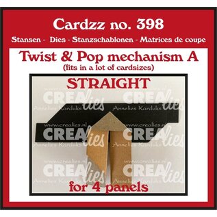 Crealies Stanmal Twist mechanisme A Recht voor 4 panelen no. 398