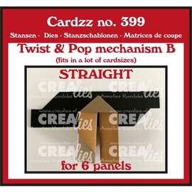 Crealies Stanmal Twist mechanisme B Recht voor 6 panelen