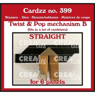 Crealies Stanmal Twist mechanisme B Recht voor 6 panelen  CLCZ399