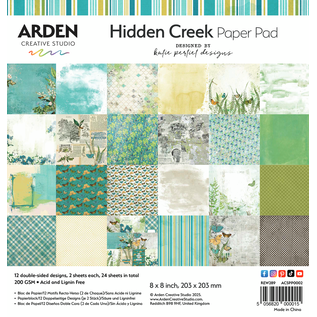 Arden Creative Studio Papierblok Hidden Creek  8"x8"