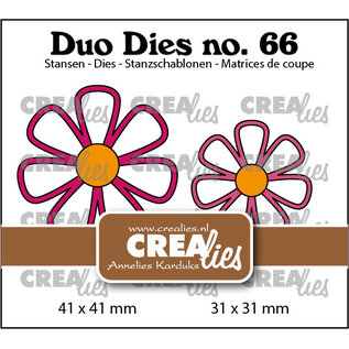 Crealies Stansset Open Bloemen no.66