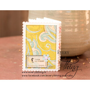 Crealies Stansmal ATC met postzegelrand CLXtra100