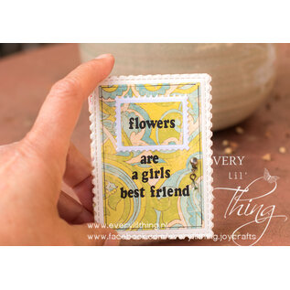 Crealies Stansmal ATC met postzegelrand CLXtra100