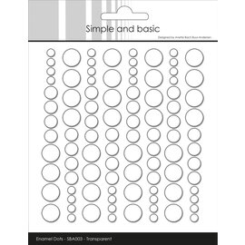 Simple and Basic Enamel dots Clear Water