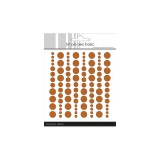 Simple and Basic Enamel Dots Cognac (96 pcs)