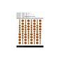 Simple and Basic Enamel Dots Cognac (96 pcs)