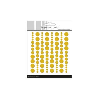 Simple and Basic Enamel Dots Mustard  (96 pcs)