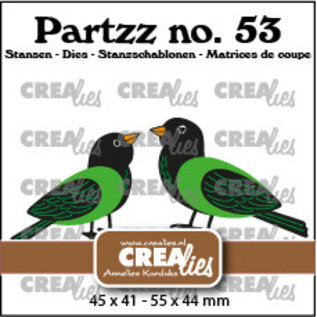 Crealies Stansset Twee Vogels no.53