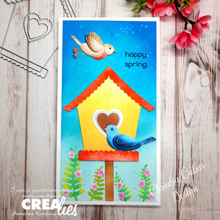 Crealies Stansset Twee Vogels no.53