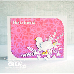 Crealies Stansset Twee Vogels no.53
