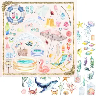 Memory Place Paper Pack Welcome to Paradise 6x6"