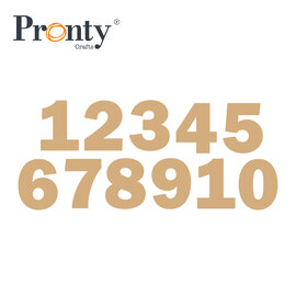 Pronty MDF Numbers - 11 pcs.