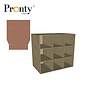 Pronty MDF Vintage desk drawer box with 9 drawers