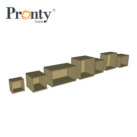 Pronty MDF Typecase - set of 7 boxes