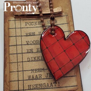 Pronty MDF Pocket hugs hearts - A6