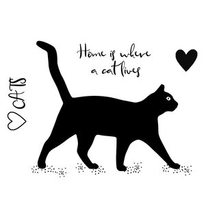Woodware Craft Collection Clear Stamp Cat Silhouette
