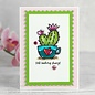 Woodware Craft Collection Clear Stamp Heart Cactus
