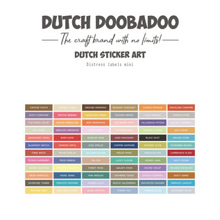 Dutch Doobadoo Sticker Art Mini Distress labels A5