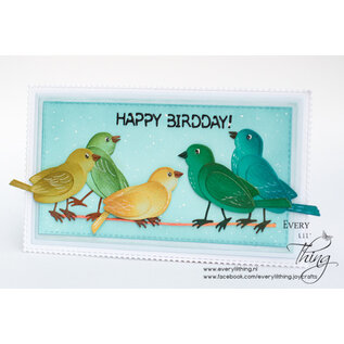 Crealies Stansset Twee Vogels no.53