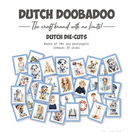 Dutch Doobadoo Die-cuts waves of the sea