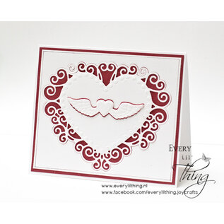 Joy!Crafts Stansmal Sending Love - Hart + hart met vleugels