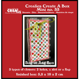 Crealies Stansset Zakdoosje/Cadeautasje mini