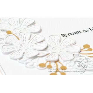 Crealies Stansset Open Bloemen no.66