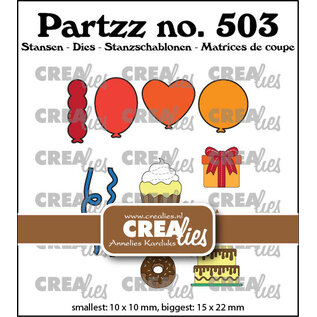 Crealies Partzz Dies Mini Verjaardag