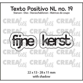 Crealies Tekst stans Fijne kerst