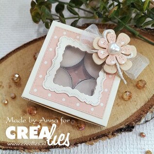 Crealies Set van 3 Bloemen stansen met / zonder groefjes
