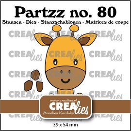 Crealies Stansset van een Giraf